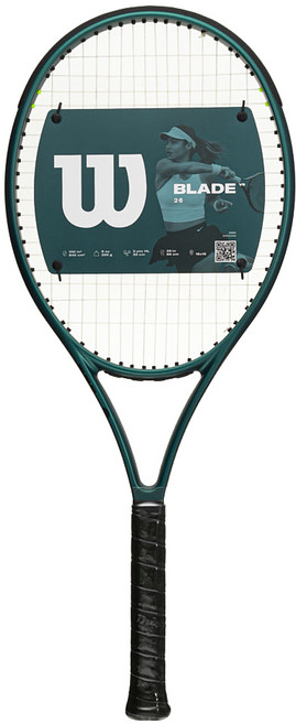 Wilson BLADE 26 V9 RKT 球拍, 1個, Black + Green, WR151710U