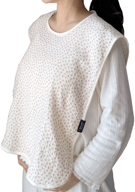 쉐리네뜨 엄마턱받이 수유 앞치마 트림패드, 핑크블룸, 1개, 1개입