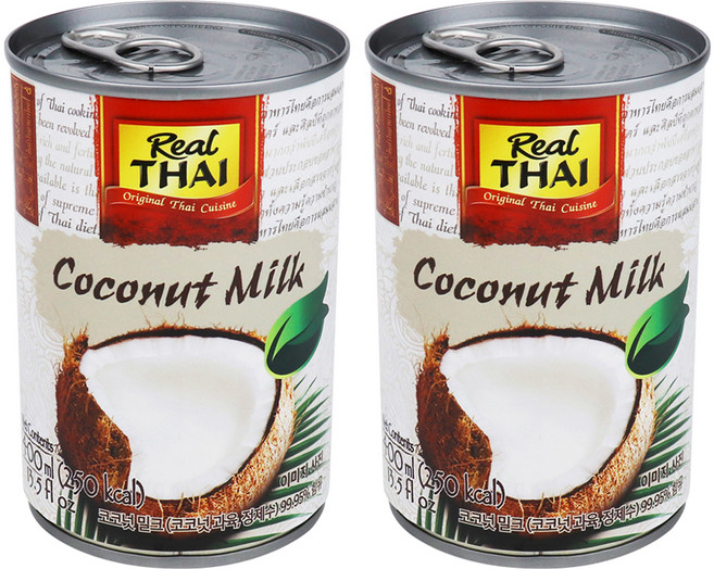 리얼타이 코코넛밀크, 400ml, 2개