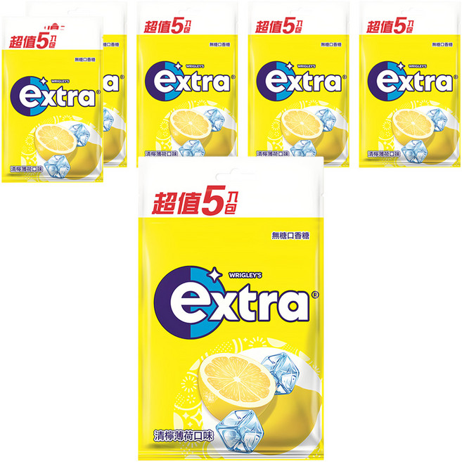 Extra 益齒達 潔淨無糖口香糖 清檸薄荷口味, 28g, 30包