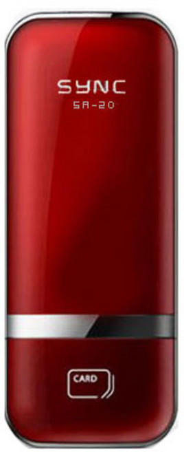 혜강씨큐리티 SYNC 도어록 레드 SR-20 + 카드키 4p