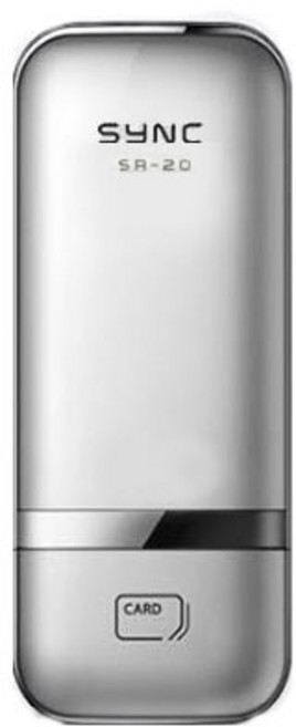 SOLITY SYNC 門鎖 銀色 SR-20 + 4張卡片鑰匙, 顧客自行安裝