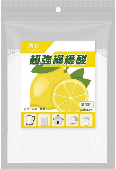 Shining Colorful 閃彩 超強檸檬酸, 300g, 1包