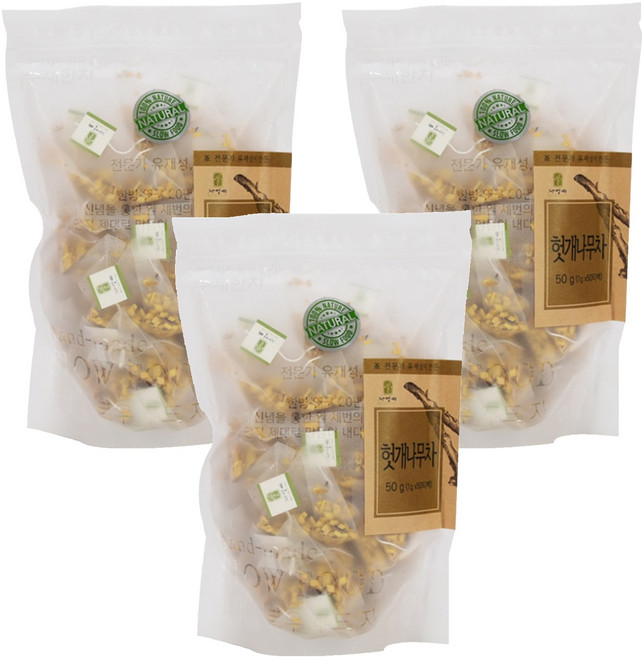 자연애 헛개나무차, 1g, 50개입, 3개