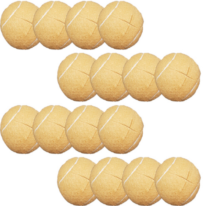 키에코베 테니스공 의자발 커버, 크림베이지, 16개