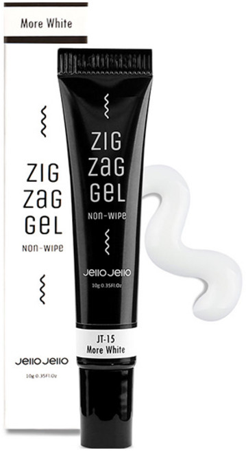 젤로젤로 지그재그 튜브젤네일, JT-15 모어화이트, 10g, 1개