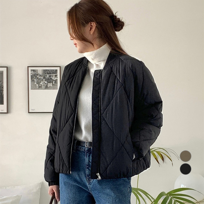 afinar 女款絎縫鋪棉飛行外套