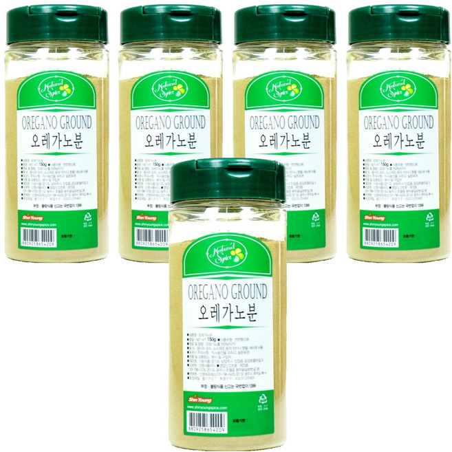 Natural Spice 奧勒岡粉, 150g, 5個