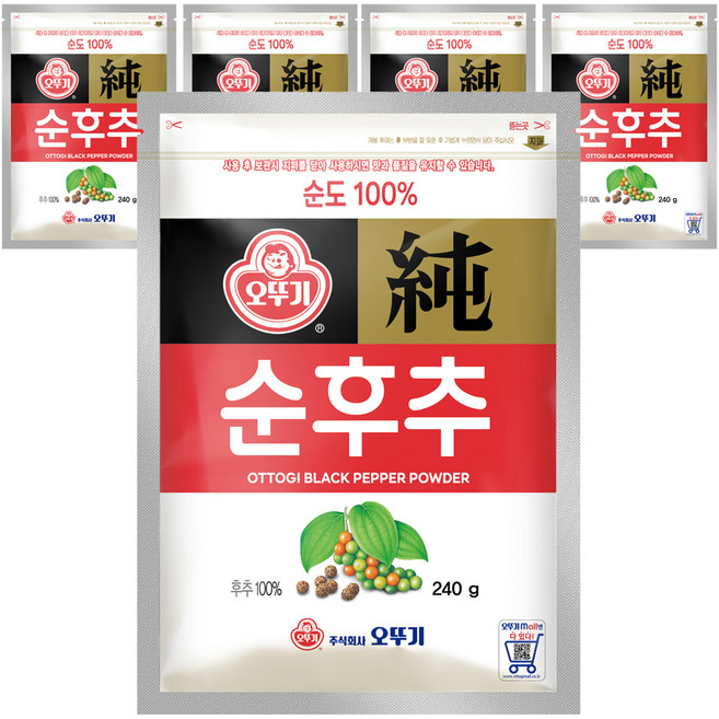 오뚜기 순후추, 240g, 5개