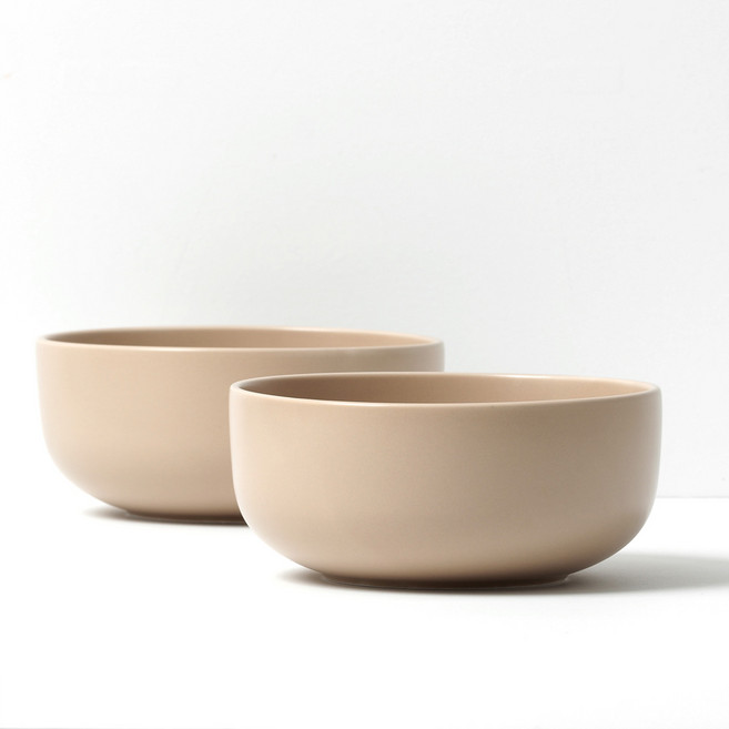 BOWLBOWL Retro-Line 麵碗, 焦糖米色, 2個