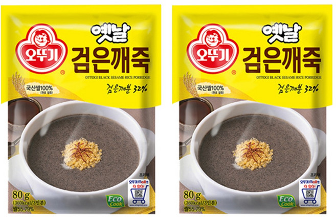 오뚜기 옛날 검은깨죽, 80g, 2개