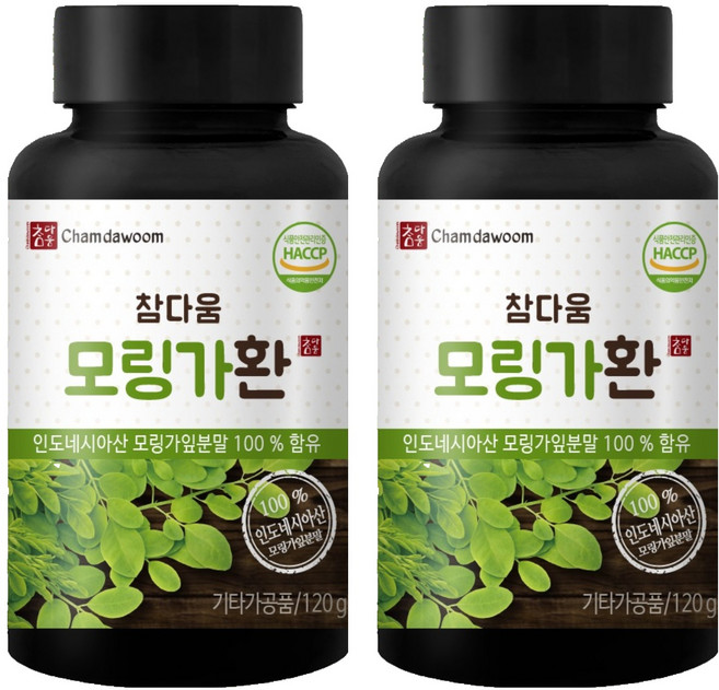 참다움 모링가환, 2개, 120g