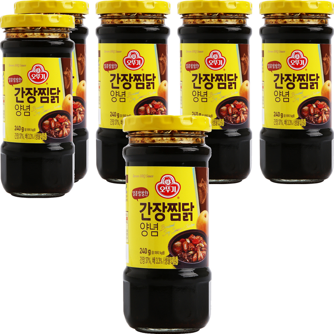 오뚜기 달콤칼칼한 간장 찜닭 양념, 240g, 6개