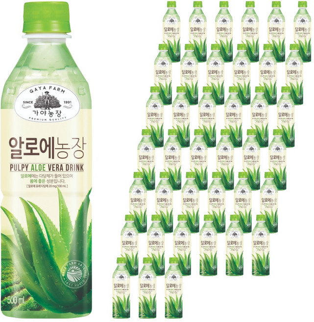 가야농장 알로에 음료, 500ml, 40개