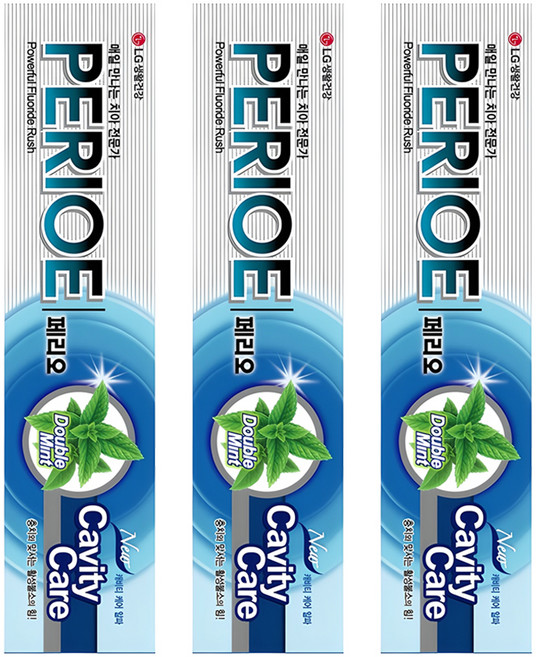 페리오 캐비티케어 알파 불소치약, 160g, 3개