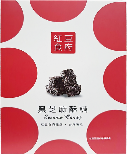 紅豆食府 黑芝麻酥糖, 100g, 1盒