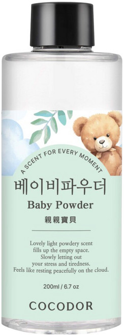 COCODOR 珂珂朵爾 Refill Diffuser 室內擴香 補充瓶, BABY POWDER 親親寶貝, 200ml, 1瓶