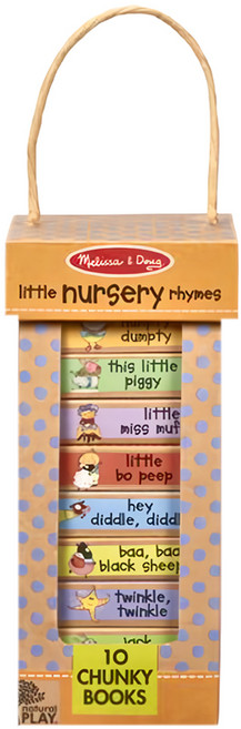 Melissa&Doug 瑪莉莎 豆乾厚紙書組 8個月以上, 厚紙書