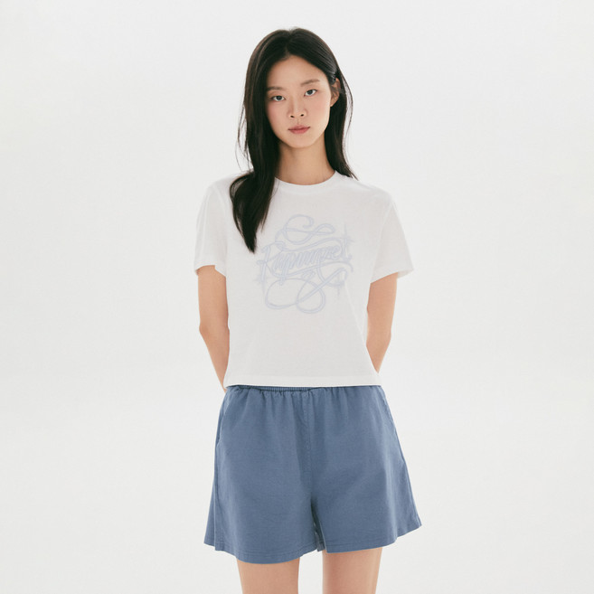 SPAO 女款迪士尼公主短版短袖T恤 C
