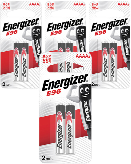 에너자이저 알카라인 AAAA건전지, 2개입, 4개