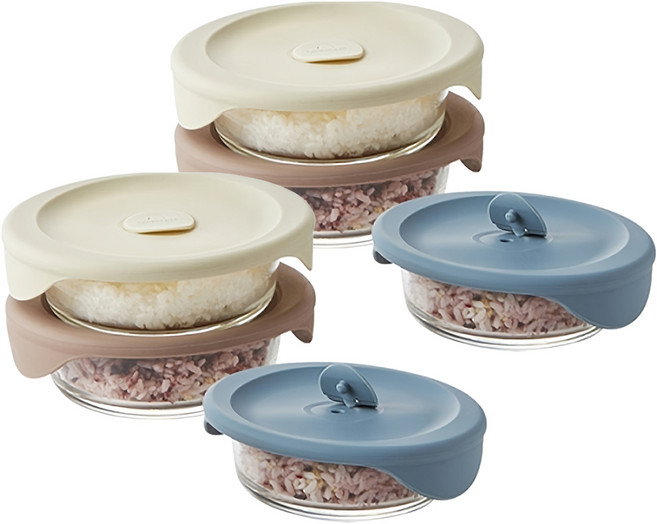 락앤락 바로한끼 햇쌀밥용기 세트, 2세트, 355ml(3P)