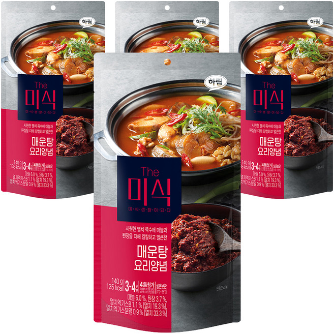 더미식 매운탕 양념, 140g, 4개