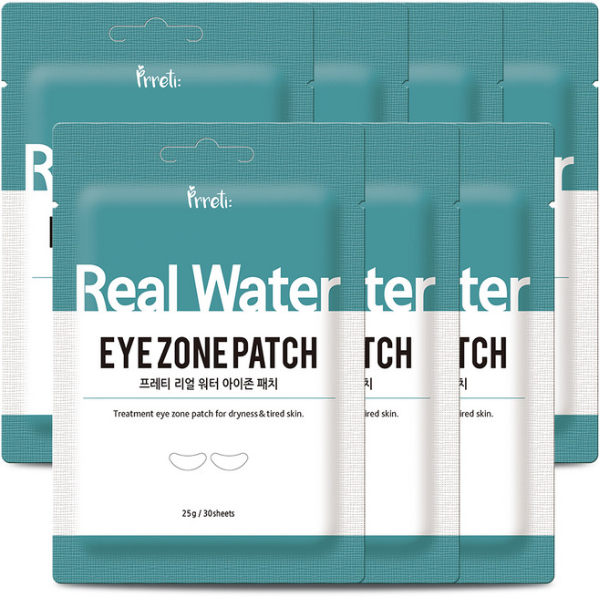 프레티 리얼 워터 아이존 패치 25g, 7개, 30개입