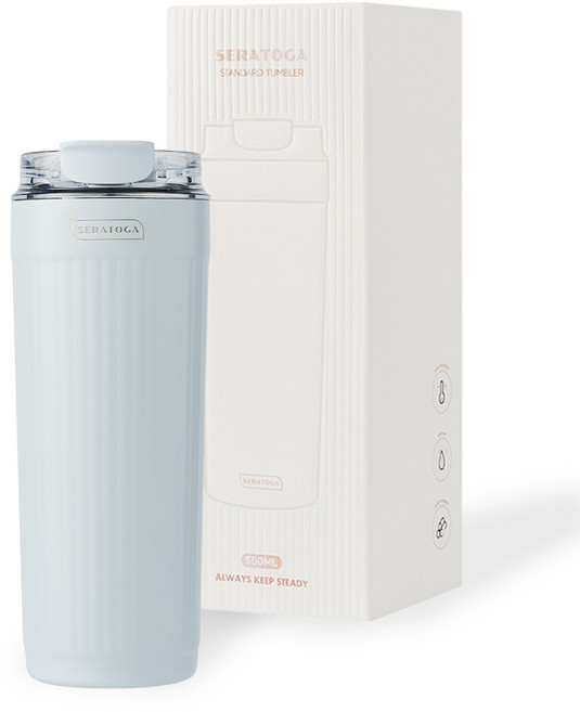 SERATOGA 多利克隨行杯, 冰藍色, 1個, 550ml