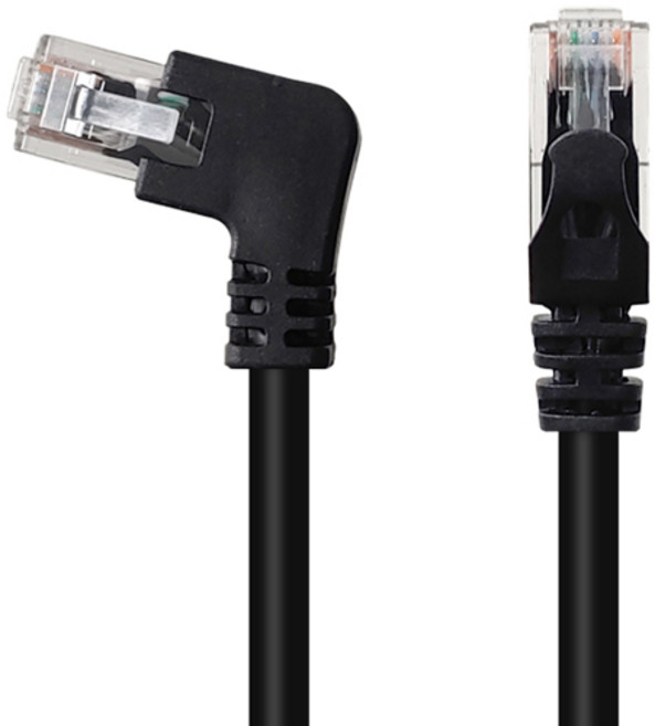 넥스트링크 UTP CAT.6 랜케이블 오른쪽 꺾임, 1개, 1m