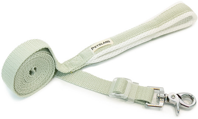 펫츠랜드 반려동물 메쉬 핸들 리드줄, 멜론그린, 1개