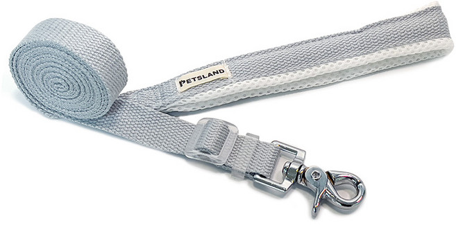 펫츠랜드 반려동물 메쉬 핸들 리드줄, 밀키블루, 1개
