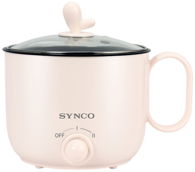 SYNCO 新格牌 美食鍋 1.5L 兩段溫度調整 不沾塗層內鍋 過熱斷電保護, SKQ-K22151L