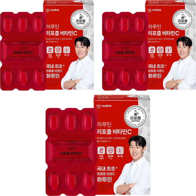 하루틴 리포좀 비타민C 1100mg, 30정, 3개