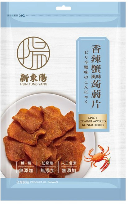 新東陽 香辣蟹風味蒟蒻片, 100g, 1包