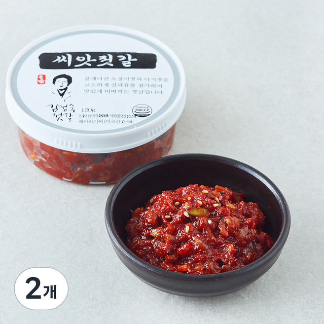 동광 김정숙 젓갈 씨앗젓갈, 120g, 2개