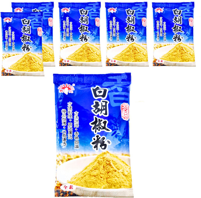 新光洋菜 白胡椒粉, 15g, 6包
