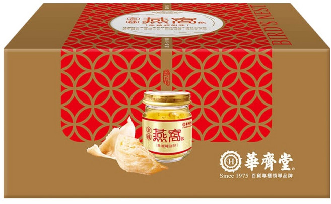 華齊堂 金絲燕窩飲 無糖輕甜味 6罐, 450ml, 1盒