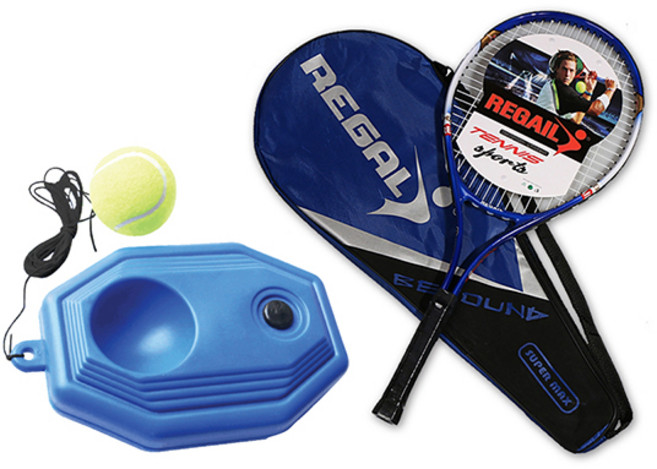 리갈 테니스 리턴볼 훈련용품 풀세트, 블루, 1세트