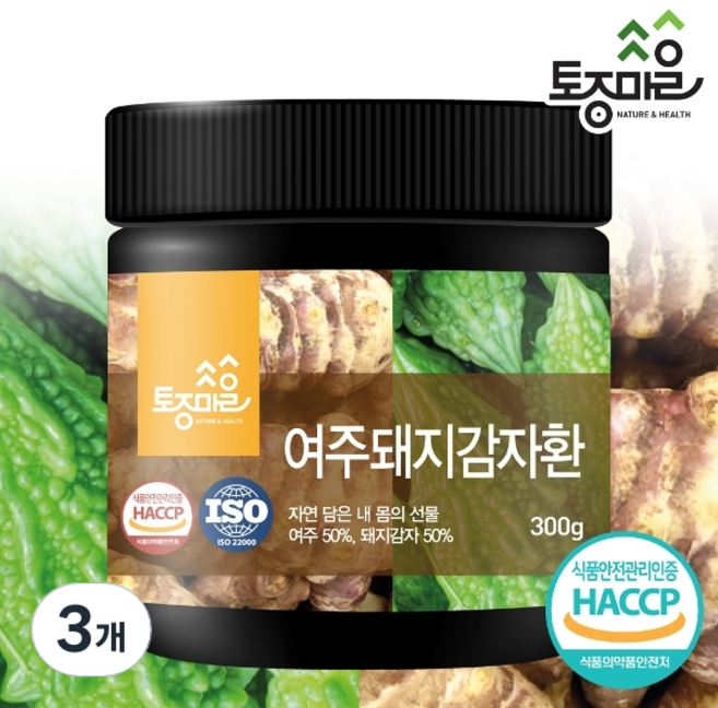 토종마을 여주돼지 감자환, 3개, 300g