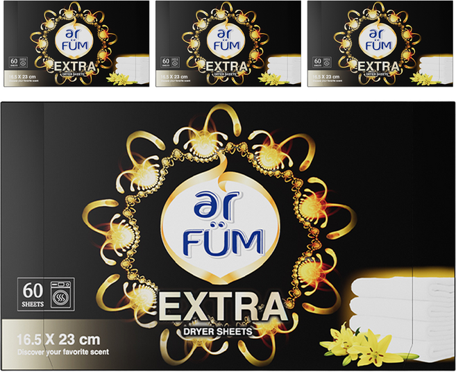 아로퓸 시그니처 드라이시트 허니드 엑스트라향 본품, 60개입, 4개