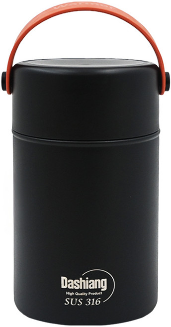 Dashiang 316真空食物罐 黑, 1L, 1個