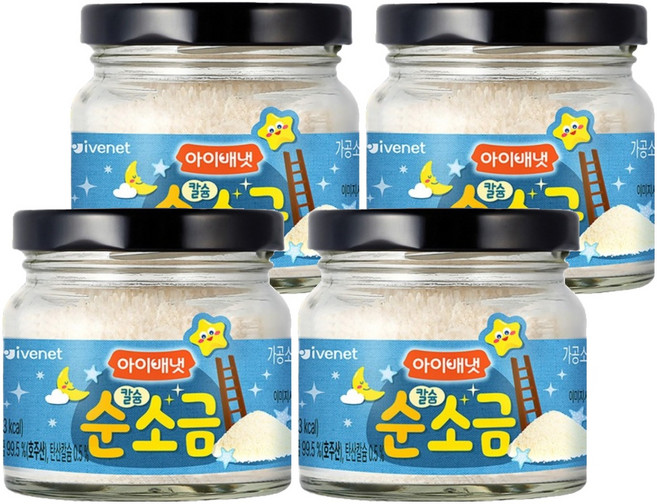 아이배냇 칼슘 순 소금, 호수소금, 130g, 4개