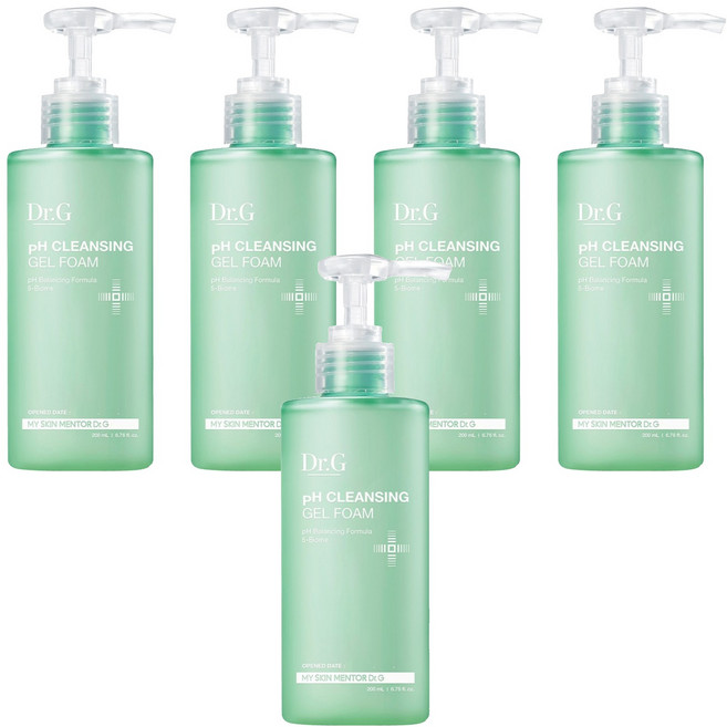 닥터지 약산성 클렌징 젤 폼, 200ml, 5개