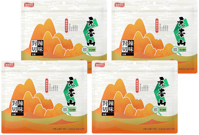 元本山 辣味對切海苔, 23.7g, 4包