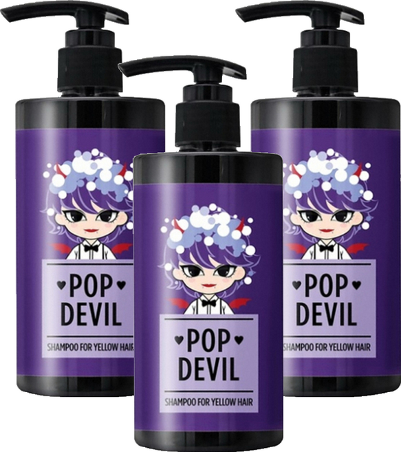 모에타 팝 데빌 보색 샴푸, 300ml, 3개