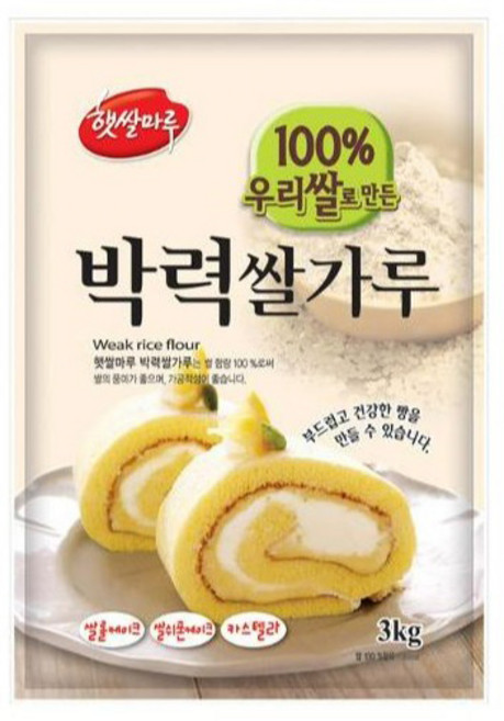 햇쌀마루 박력 쌀가루, 3kg, 1개
