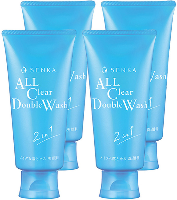 SENKA 專科 All Clear 雙效水洗A潔面乳, 120g, 4個