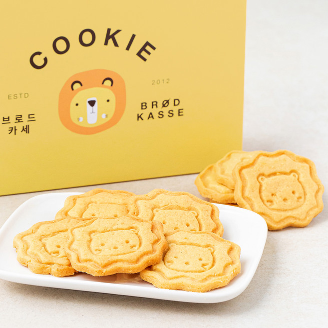 브로드카세 레몬 사자 쿠키, 180g, 1개입, 1개