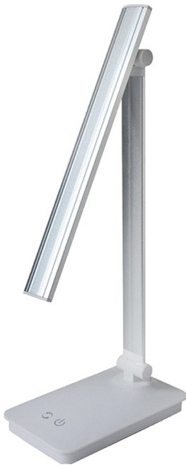 鋁合金充電檯燈 高度 36.5 x 檯燈 28.5 x 底座 17 x 10, 銀色