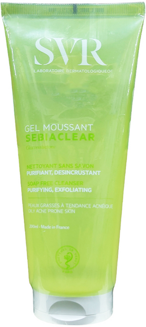 SVR 詩芙雅 青春控油潔膚凝膠 200ml 深層清潔臉部及身體 淨化毛孔及角質, 1條